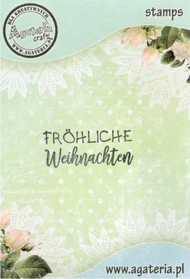 Image de Tampon polymère - Frochliche Weichnachten - Agateria