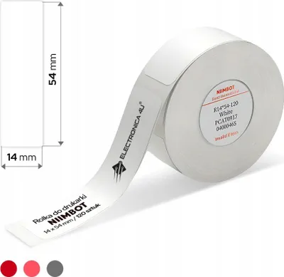 Produktbild von Selbstklebende Etiketten Thermosticker Niimbot D11 D110 D101 H1S 14x54