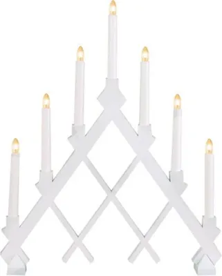 Produktbild von Star Trading 155-48-1 Fensterleuchter "Rut", 7-flammig, weiß