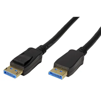 Obrázek produktu pro ROLINE DisplayPort kabel v.2.0 (UHBR10, 8K@60Hz), DP(M) - DP(M), černý, 5m (11.04.6004)