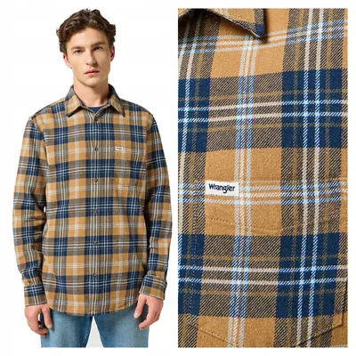 Obrázek produktu pro Wrangler | Pánské tričko s jedním kapsičkou, klasický střih, bavlna, velikost S
