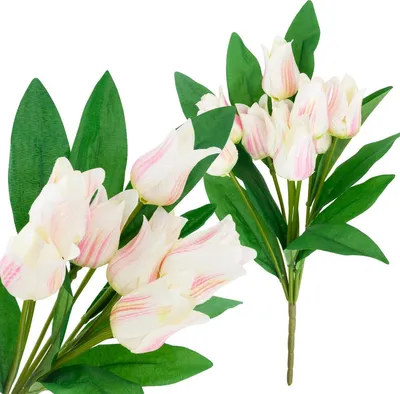 Zdjęcie produktu dla CV26811-2 TULIPAN DUŻY BUKIET TULIPANÓW X9 różowe SZTUCZNE KWIATY TULIPANY W BUKIECIE