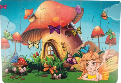 Produktbild von Holz-Puzzle Elfe, 24 Teile