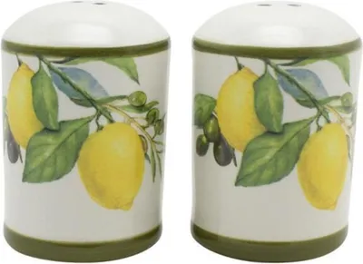 Produktbild von Salz und Pfefferstreuer Set, Zitronen Motiv, 5,6x5,6x7,8 cm, 2-teilig