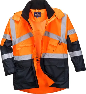 Produktbild von Portwest atmungsaktive Warnschutzjacke, wasserabweisend, 40+ UPF Orange S