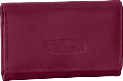 Produktbild von RFID Damen Geldbörse Portemonnaie Geldbeutel Damenbörse Leder 12 Karten Pink (12135)