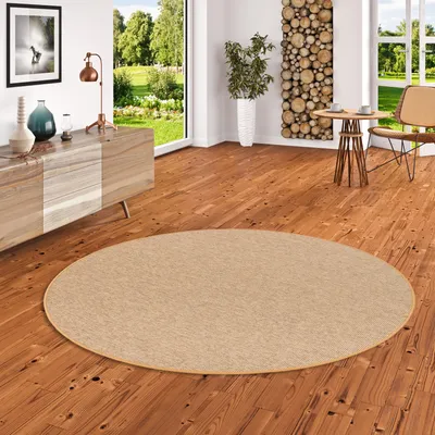 Produktbild von Natur Sisal-Optik Teppich Taff Nuss Rund, Größe:400 cm Rund