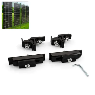 Produktbild von Avoltik Solarhalterung für Gartenzaun Doppelstabmatten Zaun 6/5/6 & 8/6/8 | PV Befestigung