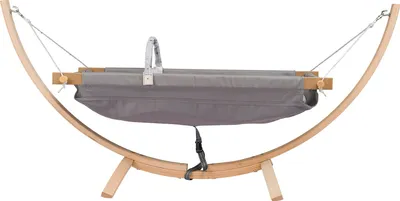 Obrázek produktu pro Evila Originals, Fethiye - Grey, dětská postýlka, houpací síť, šedá, bavlna, 135 x 44 x 56 cm