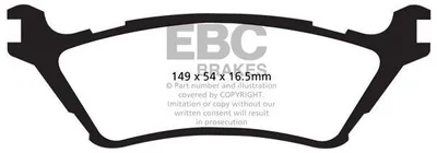 Produktbild von EBC Brakes Bremsbeläge Satz Hinten Bremsklötze für FORD USA F-150 XIII (P552) Standard Cab Pickup DP41891R