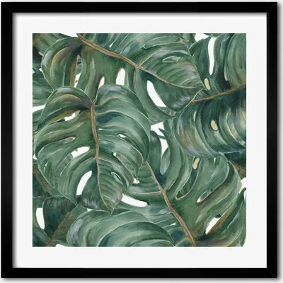 Produktbild von Bild - 50 cm x 50 cm - MDF - Rahmen, Wandkunst - monstera
