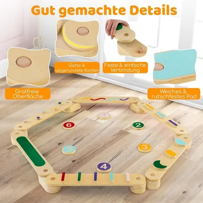 Productafbeelding van Houten kubb-spelset met 6 stenen