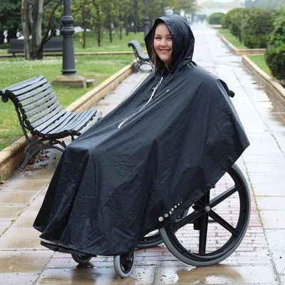 Produktbild von Wärme- und Komfort-Decke für Rollstuhlbenutzer - Rollstuhlbeutel, Rollstuhl, Fußbeutel, warm gefütterte Einstiegsbeutel für Rollstuhlbenehmer, Poncho für Rollstuhlfahrer