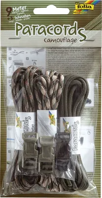 Image de folia 83302 folia paracord set "CAMOUFLAGE", couleurs assorties