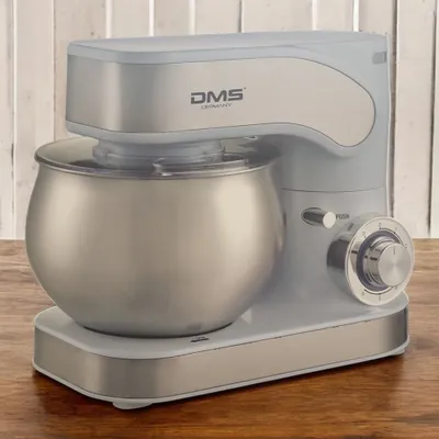 Produktbild von DMS Küchenmaschine KM-1600, 6 Liter, Edelstahlschüssel, 1600 W, Blau