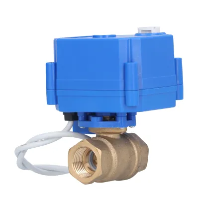 Produktbild von Elektrischer Kugelhahn BSP Messing Motorisiert Mini DN15 1/2in DC12V 3-Draht-Setup-Zubehör