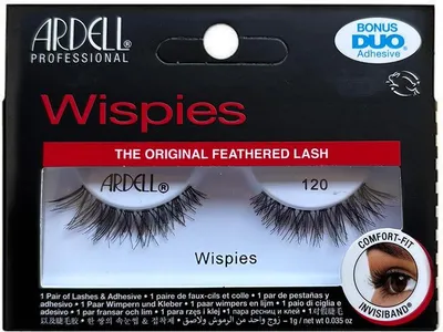 Product packaging for Ardell Wispies false eyelashes.
