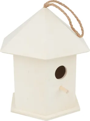 Produktbild von VBS Deko-Vogelhaus, 6-eckig