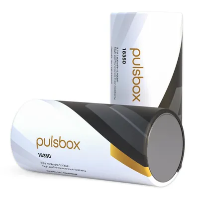 Produktbild von pulsbox 18350 Akku Li-Ion 3,7V | Flat Top | 1600mAh | 8A (2 x Akku)