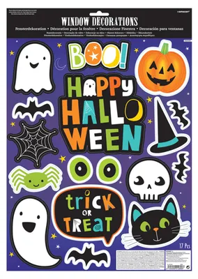 Produktbild von Halloween Fensteraufkleber 1 Set