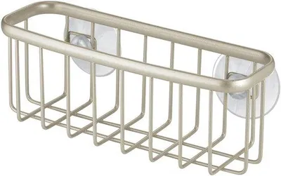 Produktbild von Famanu Sponshalter mit Saugnäpfen - Rostfreies Metall, Spülbeckenorganizer für Schwämme und Bürsten