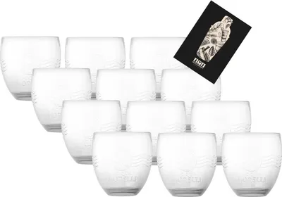Produktbild von Acqua Morelli Wassergläser 12er Set – Klare Tumbler Gläser mit Relief | Neue Edition | Für Wasser, Softdrinks & Cocktails