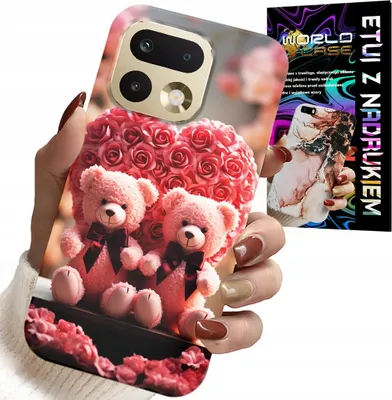 Image de Etui Do Realme 16 Pro+ 5G - Rodzinka Różanych Misiów Serce + Folia