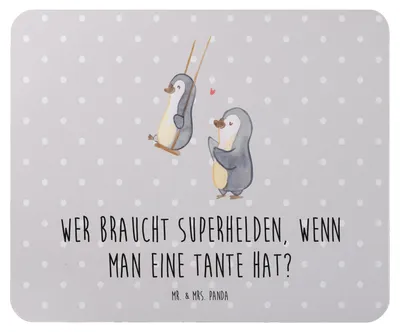 Produktbild von Mr. & Mrs. Panda Mauspad Lieblings-Tante - Grau Pastell - Geschenk, Jubiläen, Lächeln, Mousepad, Neffe, laptop, Nichte, pc, Mouse Pad, Verwandtschaft, Lebenshilfe, Heldin