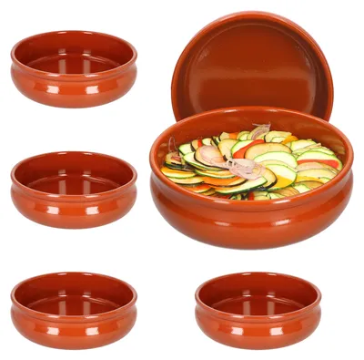 Zdjęcie produktu dla zestaw 6 glinianych misek cazuela Ø 24 cm Średniowieczni Wikingowie