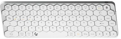Obrázek produktu pro KeySonic Wireless Mini Aluminium-TAS, sil/w,KSK-5020BT-S(DE)