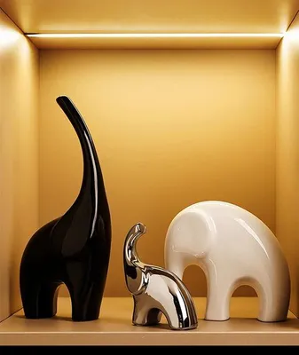 Image de Figurine décorative en céramique, symbole de chance, style moderne, pour le salon ou le bureau