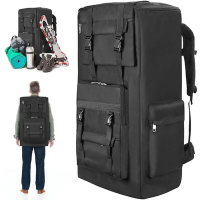 Produktbild von 120L Camping-Wanderrucksack, Großer Survival-Jagdrucksack Herren, wasserdichter taktischer Rucksack für Herren und Damen, leichter Militärrucksack