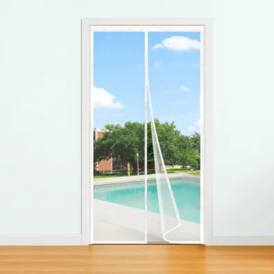 Zdjęcie produktu dla Moskitiera magnetyczna 4UMOR 95x210 cm biała na drzwi bez wiercenia