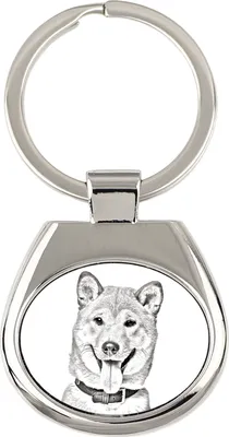 Zdjęcie produktu dla Shiba Inu - brelok do kluczy z psem, breloczek z nadrukiem, personalizowana przywieszka marki Art-Dog