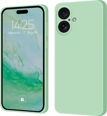 Produktbild von Hülle für Apple iPhone 17 Case Cover Bumper Silikon Softgrip Schutzhülle Farbe: Türkis