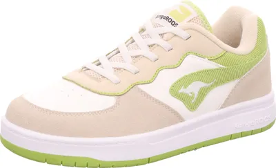 Zdjęcie produktu dla Buty sportowe dla dziewczynek KangaROOS K-CP Tipin OS, biało-zielono-szare, kolor: czerwony, rozmiar EU: 40
