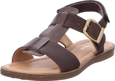 Produktbild von Bisgaard Avery pflanzlich gegerbte Leder Sandale mit Klettverschluss Braun Größe 40
