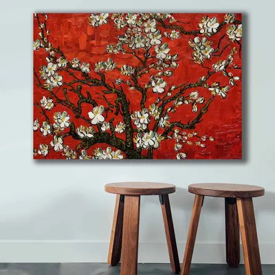 Produktbild von Wallity, 70100VANGOGH075- VNC1252, Bunt, Leinwandbilder, 70 x 100 cm, 100% Leinwand