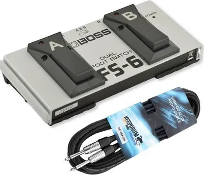 Produktbild von Boss Doppelfußschalter FS-6 mit Klinkenkabel