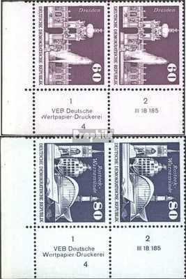 Produktbild von Briefmarken DDR 1974 Mi 1919DV-1920DV mit Druckvermerk (kompl.Ausg.) gestempelt Aufbau in der DDR, Großformat (VI)