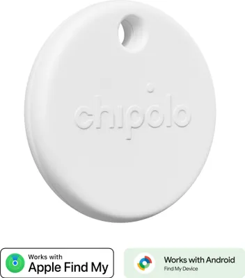 Produktbild von Chipolo POP - Tracking tag compatible with Apple Find My on iPhone or Find Hub on Android (White)