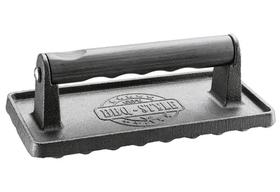 Obrázek produktu pro GEFU 89334, Lis na burger, Černá, Železo, Dřevo, Obdélníkový, 100 mm