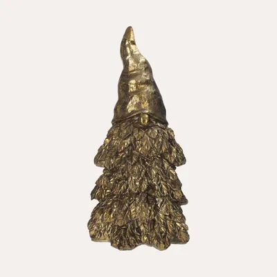 Produktbild von KEYHOMESTORE | Zwergstatue aus Goldharz, H. 60 cm