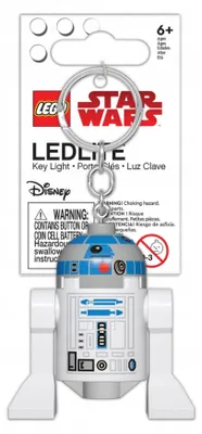 Productafbeelding van LEGO Star Wars sleutelhanger met lichtfunctie, R2D2, 8 cm