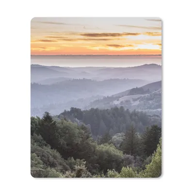 Produktbild von MuchoWow® Mauspad Mousepad Berge - Sonne - Wald - Landschaft 30x40 cm - Mousepads - Maus Mat - Pad - Mausunterlage - Mausmatten