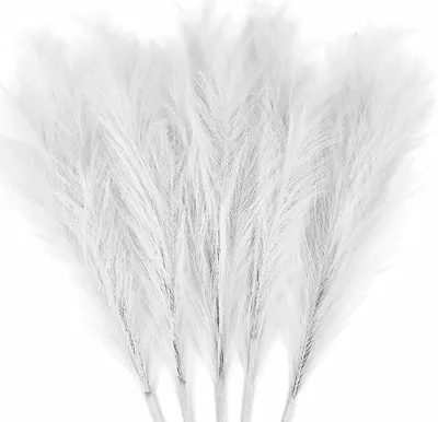 Produktbild von Künstliche Pampasgras,Kunstpflanze, 8Pcs 80cm, Flauschig Getrocknetes Pampasgras, Feder, Blumenarrangement,  (Weiß, 8)