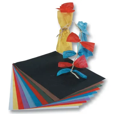 Produktbild von folia Strohseide (B)470 x (H)640 mm farbig sortiert (Preis pro Stück)