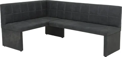 Produktbild von Hela Tische, Eckbank Sitzecke Melanie, langer Schenkel rechts, Bezug Microfaser Anthrazit, Holzgestell gepolstert, ca. 340kg belastbar, Maß 140x200cm