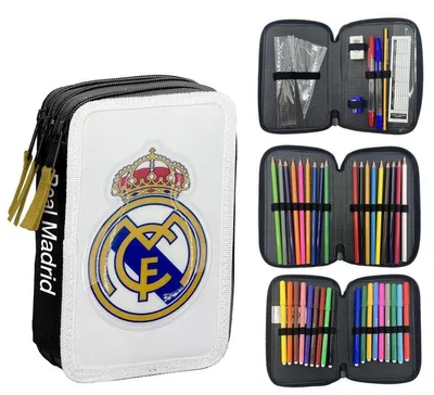 Obrázok produktu pre Kozmetická taška Real Madrid (trojkomorová)