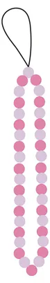 Produktbild von SBS CMSILBEADSVP, Gurt, Pink, Violett, Silikon, Universal, 1 Stück(e), 0,2 m